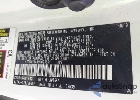 2009 Toyota Venza Base V6 из США, поврежденный, VIN 4T3BK11AX9U023861